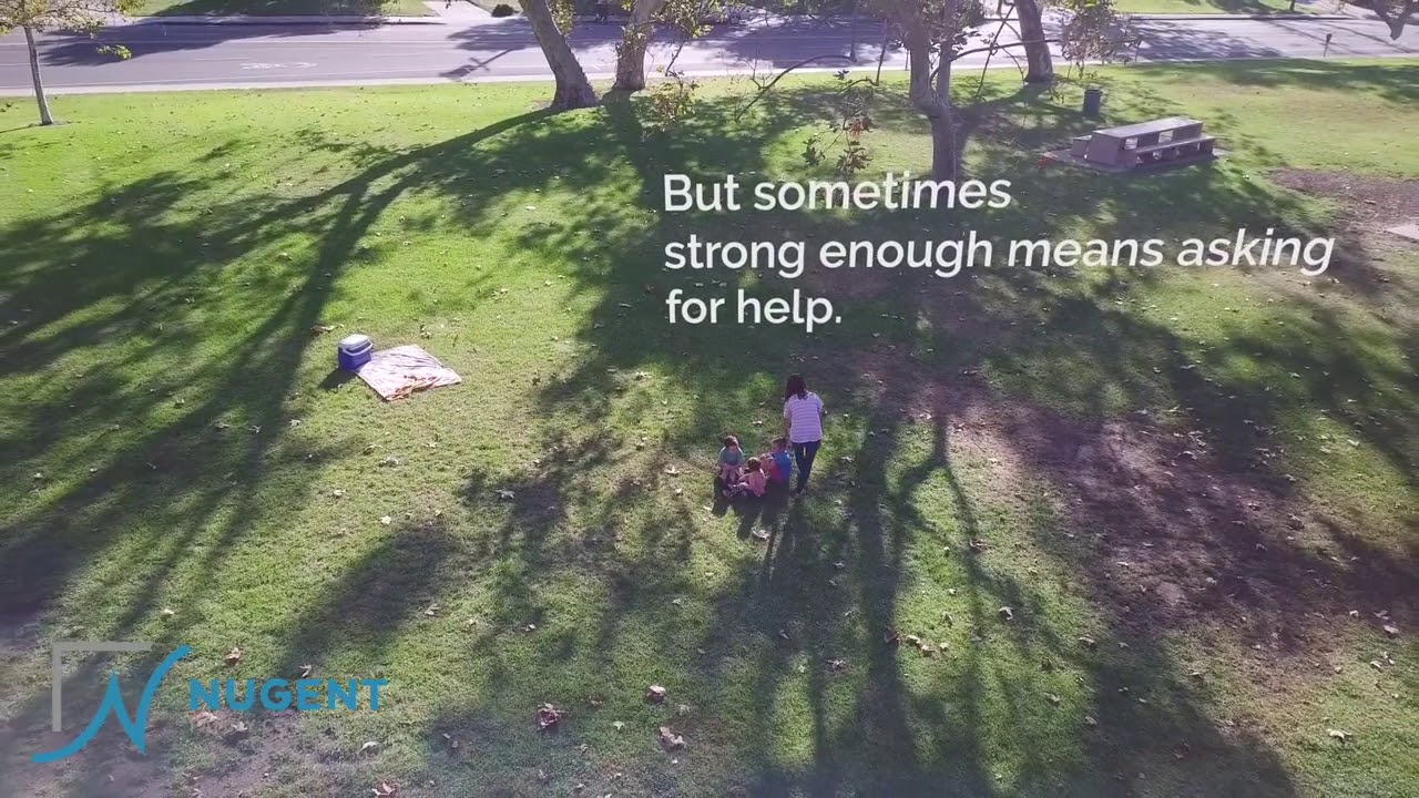 Screenshot from Nugent Family Counseling Family Help video